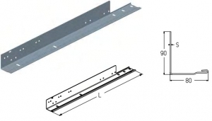 ALUTECH PRG02SR-3185 - 402010300 Профиль угловой PRG02SR-3185 для подъёмных секционных ворот