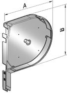 ALUTECH SF-R/150 - 306016208 Крышка боковая роллетная SF-R/150 - 306016208 для роллет (рольставен)