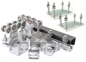 РОЛТЭК ЭКО7-Ц-РОЛТЭК-компл-п Комплектующие для откатных (сдвижных) ворот весом до 500 кг или шириной до 4,5 м балка оцинкована (набор-комплект с подставками)