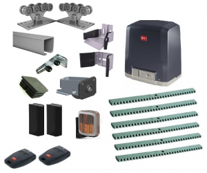 ALUTECH SGN.01.002.150-7 + BT A400-KIT-A6 Комплектующие для откатных ворот весом до 450 кг или шириной до 4,5м (набор-комплект) с автоматикой BFT DEIMOS BT A400-KIT-A6