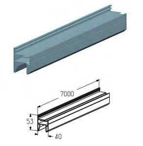 ALUTECH PRD122-01L - 404230300 Петля калитки нижняя PRD122-01L A00-D6 для подъёмных секционных ворот