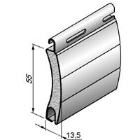 ALUTECH ARH/55N - 1010311 Профиль роллетный роликовой прокатки ARH/55N - 1010311 для роллет (рольставен)