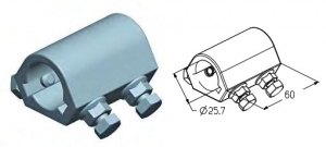 ALUTECH NAC-1KW - 403710200 Муфта соединительная для подъёмных секционных ворот