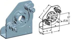 ALUTECH SBD-51L - 403730000 Муфта предохранительная храповая SBD-51L для подъёмных секционных ворот