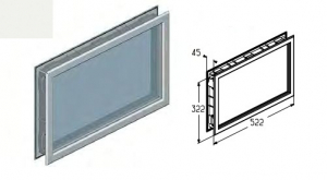 ALUTECH W043WH-CG - 401983000 Окно для подъёмных секционных ворот