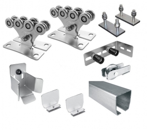 CAME KIT SOLE SE03+STAGE SZ6-CAME-п Комплектующие для откатных ворот весом до 350 кг или шириной до 4 м балка оцинкована (набор-комплект с подставками)