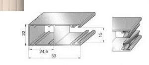 ALUTECH GR65x24BE - 307063204 Шина направляющая GR65x24BE - 307063204 для роллет (рольставен)