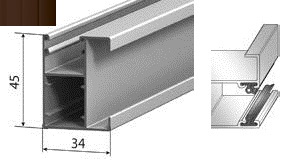 ALUTECH GR53x34IE - 307012202 Шина направляющая GR53x34IE - 307012202 для роллет (рольставен)