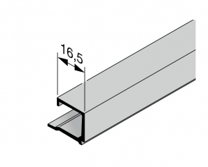 HORMANN 3091572 Алюминиевый штапик для остекления NPS 16, толщина филенки 16 мм