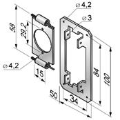 ALUTECH KMF/40 - 1143700 Крепление KMF/40 - 1143700 для роллет (рольставен)