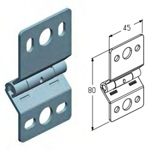 ALUTECH WH-40.013 - 404240500 Петля промежуточная для подъёмных секционных ворот