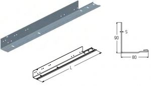 ALUTECH PRG02SL-3185 - 402010200 Профиль угловой PRG02SL-3185 для подъёмных секционных ворот