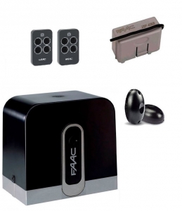 FAAC C720KIT-FК Автоматика для откатных ворот C720KIT-FК, комплект: привод, радиоприемник, 2 пульта, фотоэлементы