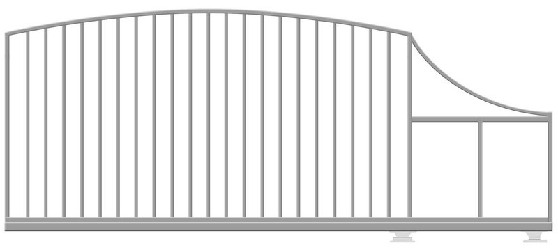 КОРН 70РС705-65КГ Откатные ворота КОРН РАДУГА, толщина 65 мм