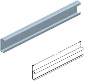 ALUTECH PRG07NS - 402470000 С-профиль PRG07NS для подъёмных секционных ворот