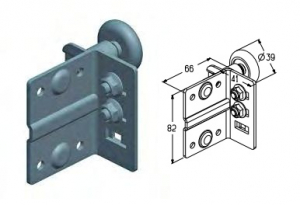 ALUTECH RBT-320R - 401210900 Кронштейн роликовый верхний для подъёмных секционных ворот