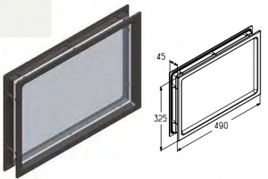 ALUTECH W040WH - 401980200 Вставка светопрозрачная W040WH для подъёмных секционных ворот