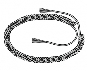 HORMANN 638182 Спиральный провод, 5-жильный (до 3 м)
