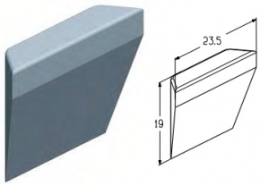 ALUTECH P1012 - 401982400 Заглушка оконная P1012 для подъёмных секционных ворот