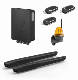 ALUTECH AM-3000KIT4-K-3 Автоматика для распашных ворот AM-3000KIT4-K-3, комплект: 2 привода, блок управления, 3 пульта, лампа