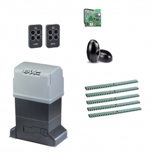 FAAC 844ERKIT-FK5 Автоматика для откатных ворот 844ERKIT-FK5, комплект: привод, радиоприемник, 2 пульта, фотоэлементы, 5 реек