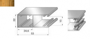 ALUTECH GR65x24BE - 307063139 Шина направляющая GR65x24BE - 307063139 для роллет (рольставен)