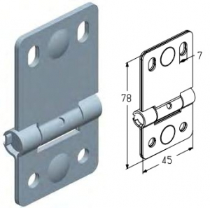 ALUTECH WH013 - 404240300 Петля промежуточная WH013 для подъёмных секционных ворот