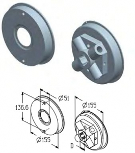 ALUTECH SF-152R-5/4 - 403130100 Наконечники пружинные 152 мм для подъёмных секционных ворот