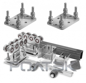 РОЛТЭК МИКРО4,5-Ц -РОЛТЭК-компл-п Комплектующие для откатных (сдвижных) ворот весом до 350 кг или шириной 3 м балка оцинкована (набор-комплект с подставками)