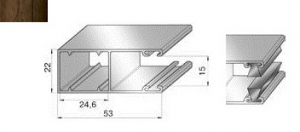 ALUTECH GR65x24BE - 307063159 Шина направляющая GR65x24BE - 307063159 для роллет (рольставен)