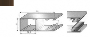 ALUTECH GR75x27BE - 307026229 Шина направляющая GR75x27BE - 307026229 для роллет (рольставен)