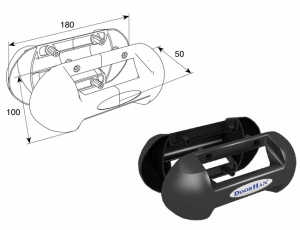 DOORHAN DH25131LG Ручка выступающая c логотипом для подъёмных секционных ворот