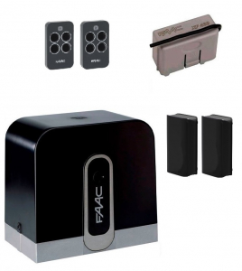 FAAC C720KIT-FA Автоматика для откатных ворот C720KIT-FA, комплект: привод, радиоприемник, 2 пульта, фотоэлементы