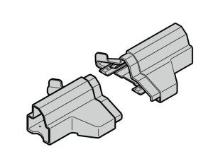 HORMANN 3062134 Концевая деталь цоколя для ворот с калиткой без порога (справа)