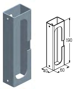 ALUTECH PED2025R - 407480600 Корпус PED2025R для подъёмных секционных ворот