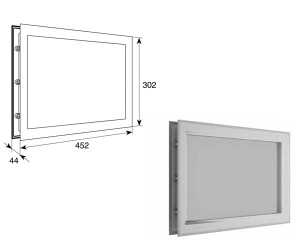 DOORHAN DH85626 Окно акриловое 452х302 белое для панелей со структурой &amp;amp;amp;amp;amp;amp;quot;филенка&amp;amp;amp;amp;amp;amp;quot; для подъёмных секционных ворот