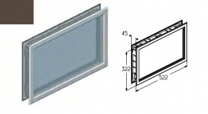 ALUTECH W043BR-TG - 401983300 Окно для подъёмных секционных ворот