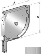 ALUTECH SF-QR/205 - 306024203 Крышка боковая роллетная SF-QR/205 - 306024203 для роллет (рольставен)