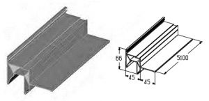 ALUTECH PRD432-01L - 404210300 Петля калитки верхняя PRD432-01L A00-D6 для подъёмных секционных ворот