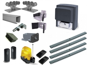 ALUTECH SGN.01.002.150-8 + BX704AGS KIT-KR7 Комплектующие для откатных ворот весом до 450 кг или шириной до 5м (набор-комплект) с автоматикой CAME BX704AGS KIT-KR7