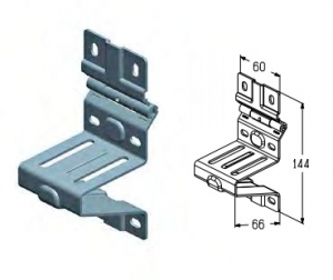 ALUTECH RBI-40.123 - 402601100 Кронштейн роликовый боковой для подъёмных секционных ворот