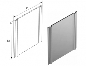 DOORHAN SPVPT31 Пластина крепления сдвоенных горизонтальных направляющих для подъёмных секционных ворот