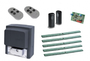 CAME BX608AGS KIT-F5 Автоматика для откатных ворот BX608AGS KIT-F5, комплект: привод, радиоприемник, 2 пульта, фотоэлементы, 5 реек