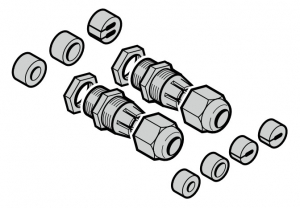 HORMANN 638038 Набор резьбовых деталей (2 резьбовых соединения M16 и различные уплотнения)