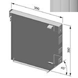 ALUTECH SF360/C - 306130203 Крышка боковая роллетная стальная SF360/C - 306130203 для роллет (рольставен)