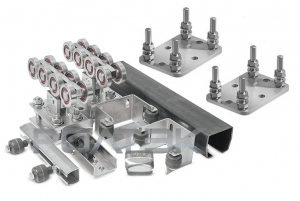 РОЛТЭК ЕВРО7-РОЛТЭК-компл-п Комплектующие для откатных (сдвижных) ворот весом до 800 кг или шириной до 4,5 м (набор-комплект с подставками)
