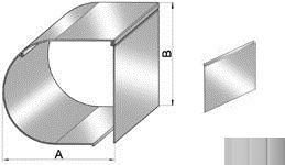 ALUTECH SB-P/RE/3/150 - 305016203 Панель короба SB-P/RE/3/150 - 305016203 для роллет (рольставен)