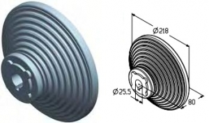 ALUTECH CD011V - 403020700 Барабан CD011V для подъёмных секционных ворот