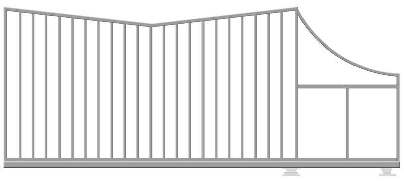 КОРН 70РС703-65КГ Откатные ворота КОРН КРЫЛЬЯ, толщина 65 мм