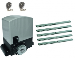 AN-MOTORS ASL2000KIT-KR5 Автоматика для откатных ворот ASL2000KIT-KR5, комплект: привод, 2 пульта, 5 реек